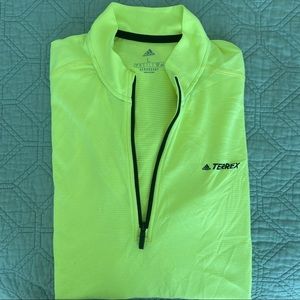Mens adidas- size Large Terrex half zip long sleeve